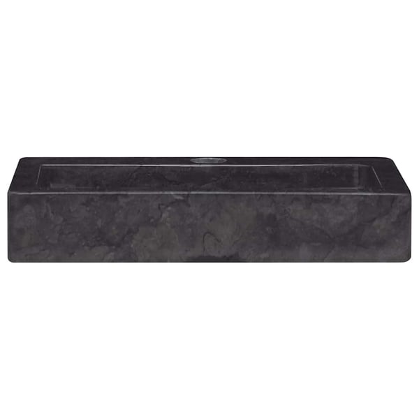 vidaXL Vask 38x24x6,5 cm marmor svart