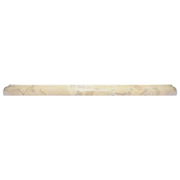 vidaXL Bordplate kremhvit Ø40x2,5 cm marmor