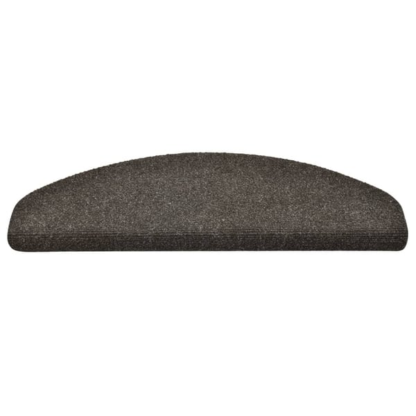 vidaXL selvklæbende trappemåtter 10 stk. 65x21x4 cm tuftet antracitgrå