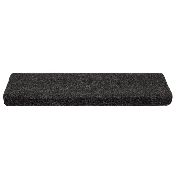 vidaXL trappemåtter 5 stk. 65x21x4 cm tuftet sort