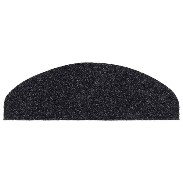 vidaXL selvklæbende trappemåtter 10 stk. 65x21x4 cm tuftet sort