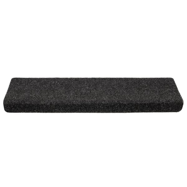 vidaXL trappemåtter 10 stk. 65x21x4 cm tuftet sort