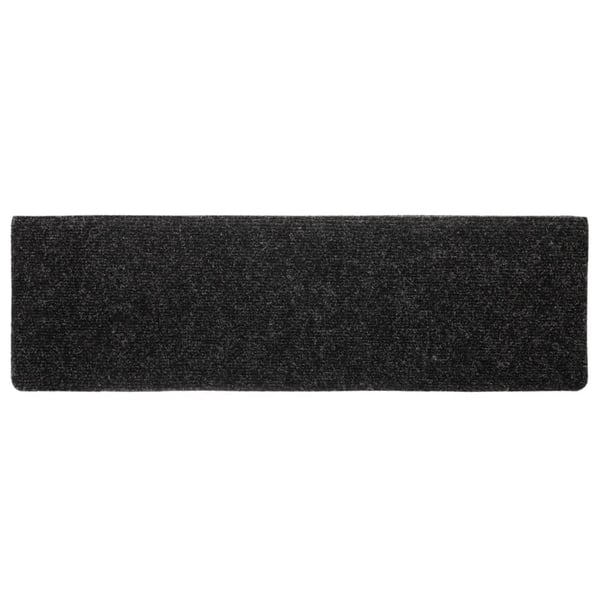 vidaXL trappemåtter 10 stk. 65x21x4 cm tuftet sort