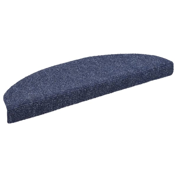 vidaXL selvklæbende trappemåtter 5 stk. 65x21x4 cm tuftet blå