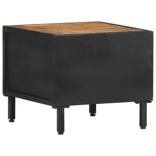 vidaXL Nattbord 40x40x35 cm grovt mangotre