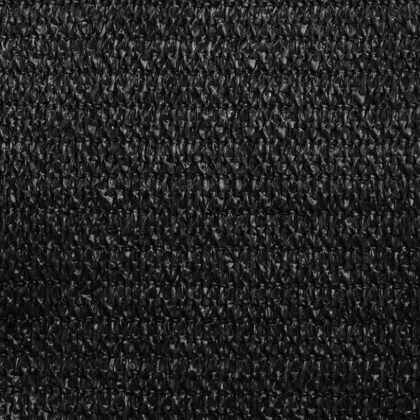 vidaXL Solseil 160 g/m² svart 5x7 m HDPE