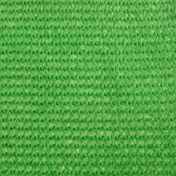 vidaXL solsejl 2x5 m 160 g/m² HDPE lysegrøn