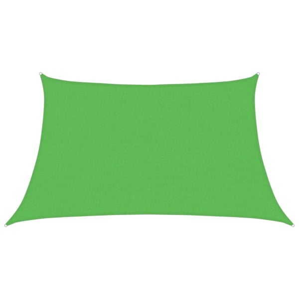 vidaXL solsejl 3/4x2 m160 g/m² HDPE lysegrøn