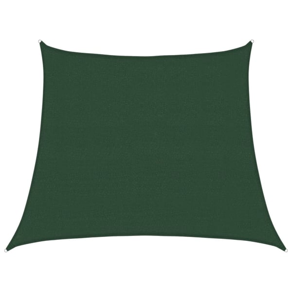 vidaXL Solseil 160 g/m² mørkegrønn 3/4x3 m HDPE