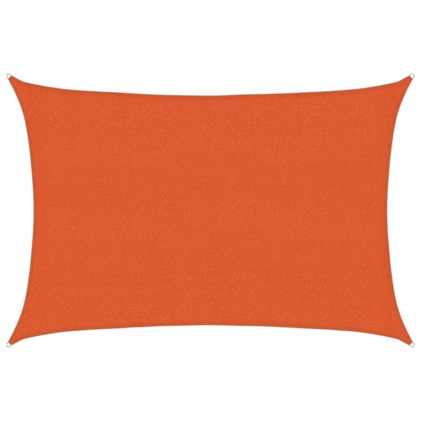 vidaXL Solseil 160 g/m² oransje 2,5x3,5 m HDPE