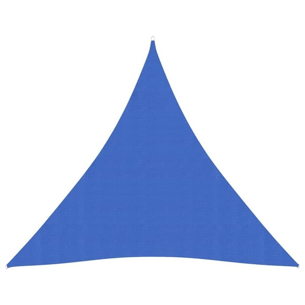 vidaXL solsejl 3x3x3 m 160 g/m² HDPE blå