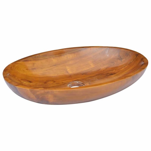 vidaXL Vask heltre teak 60x40x10 cm