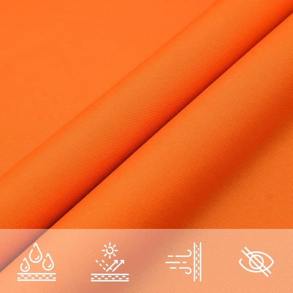 vidaXL Solseil oxfordstoff trekantet 3,6x3,6x3,6 m oransje