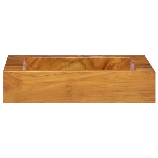 vidaXL håndvask 50x35x10 cm massivt teaktræ