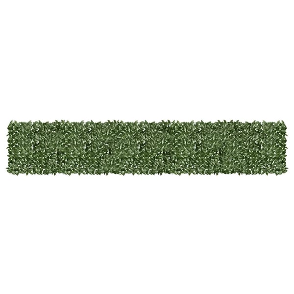 vidaXL altanafskærmning 500x100 cm mørkegrønne blade