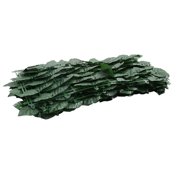 vidaXL altanafskærmning 300x75 cm mørkegrønne blade