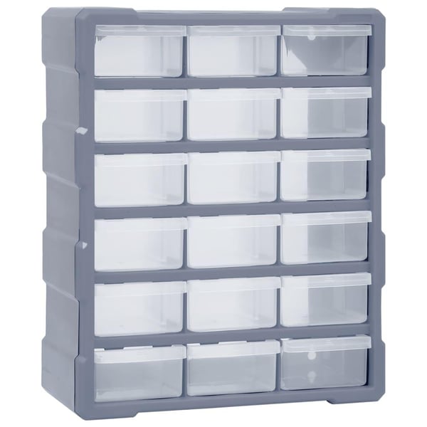 vidaXL Sortimentskap med 18 skuffer 38x16x47 cm