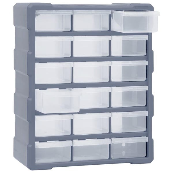 vidaXL Sortimentskap med 18 skuffer 38x16x47 cm