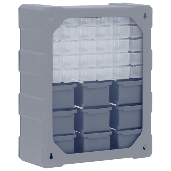vidaXL Sortimentskap med 39 skuffer 38x16x47 cm