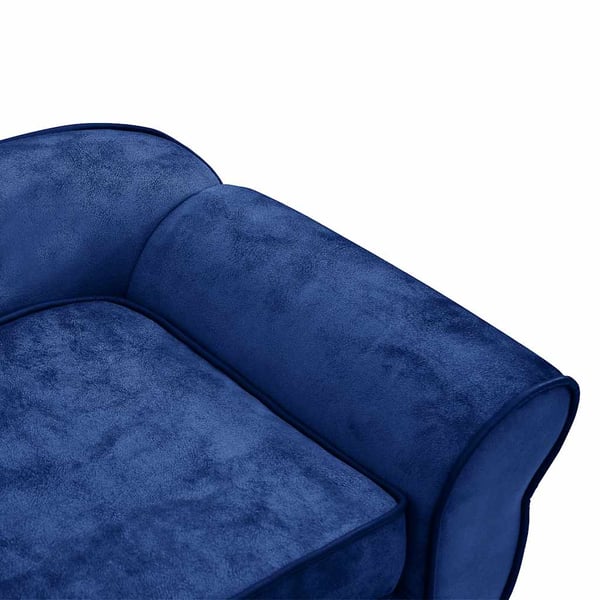 vidaXL hundesofa 72x45x30 cm plys blå