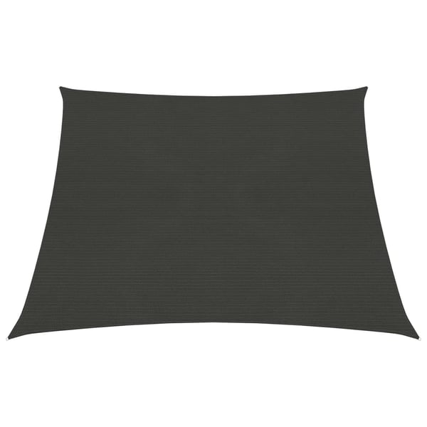 vidaXL solsejl 3/4x3 cm 160 g/m² HDPE antracitgrå