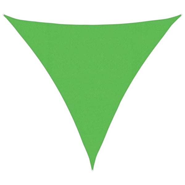 vidaXL Solseil 160 g/m² lysegrønn 4,5x4,5x4,5 m HDPE