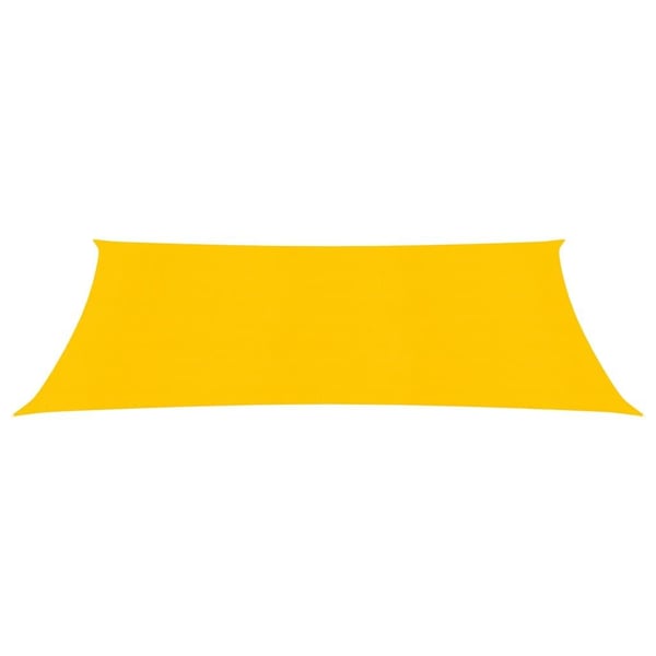 vidaXL solsejl 2x4 m 160 g/m² HDPE gul