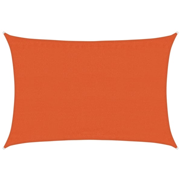 vidaXL solsejl 160 g/m² 3,5x4,5 m HDPE orange