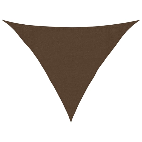 vidaXL Solseil 160 g/m² brun 3,5x3,5x4,9 m HDPE