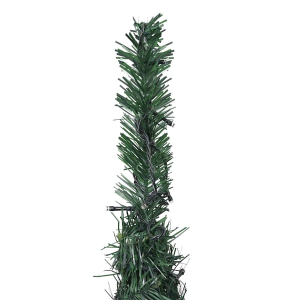 vidaXL Belyst pop-up plastgran grön 150 cm