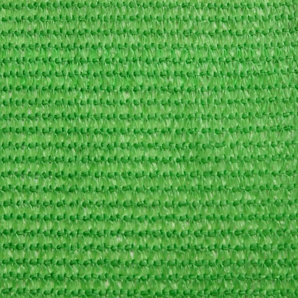 vidaXL solsejl 4x5x6,8 m 160 g/m² HDPE lysegrøn