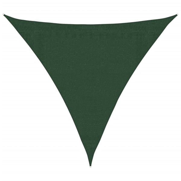 vidaXL Aurinkopurje 160 g/m² tummanvihreä 3,6x3,6x3,6 m HDPE