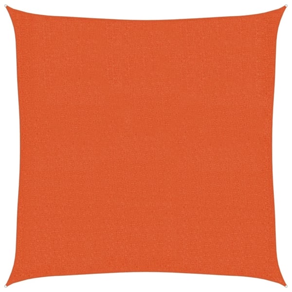 vidaXL solsejl 3,6x3,6 m 160 g/m² HDPE orange