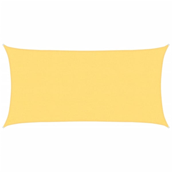 vidaXL Solseil 160 g/m² beige 2x3,5 m HDPE