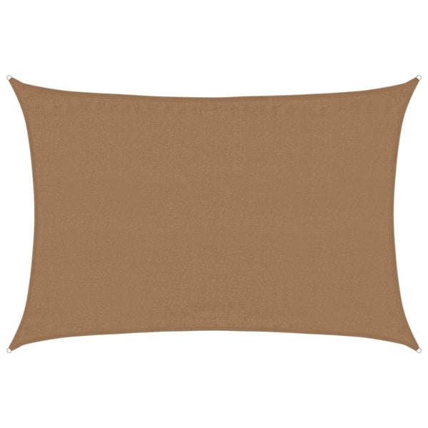 vidaXL solsejl 160 g/m² 3,5x4,5 m HDPE gråbrun