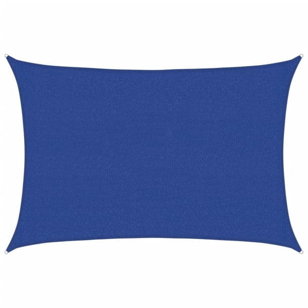 vidaXL solsejl 2,5x3,5 m 160 g/m² HDPE blå