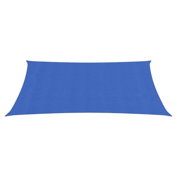 vidaXL solsejl 2,5x3,5 m 160 g/m² HDPE blå