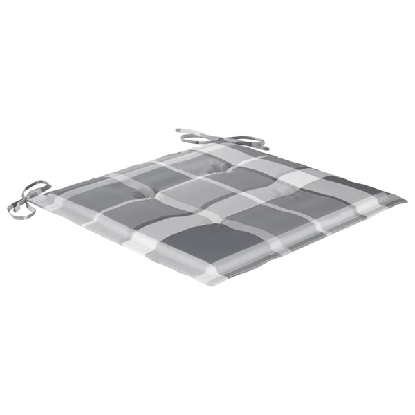 vidaXL hynder til havestol 2 stk. 50x50x3 cm oxfordstof gråternet
