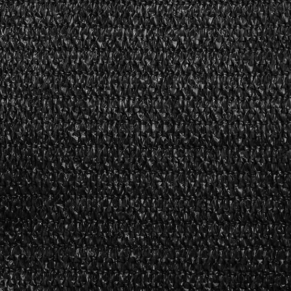 vidaXL Solseil 160 g/m² svart 7x7 m HDPE