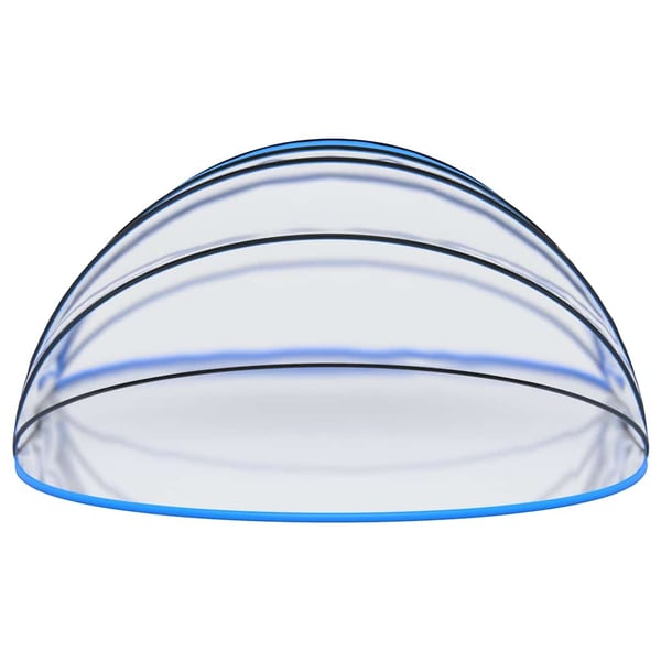 vidaXL poolkuppel 620x410x205 cm oval