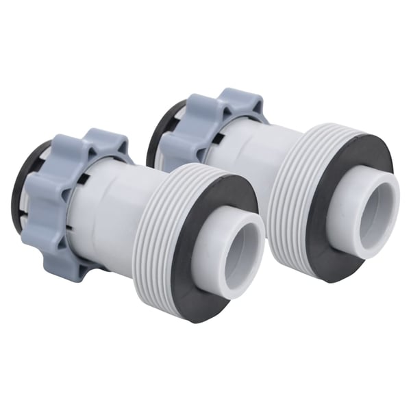 vidaXL Bassengslangeadapter type B 2 stk plast
