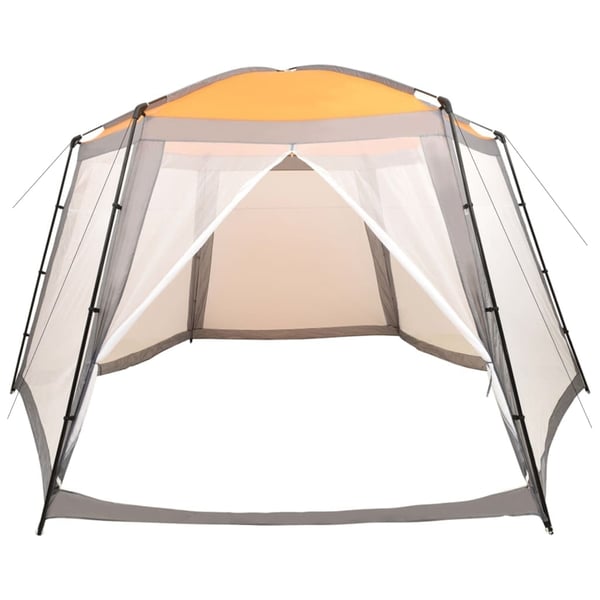 vidaXL Bassengtelt stoff 660x580x250 cm grå