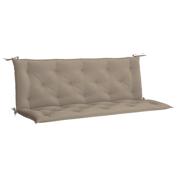 vidaXL hynder til havebænk 2 stk. 150x50x7 cm oxfordstof gråbrun