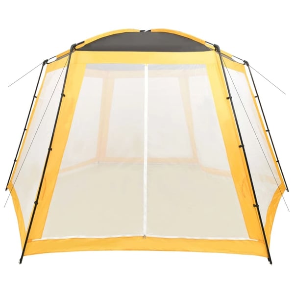 vidaXL Bassengtelt stoff 500x433x250 cm gul