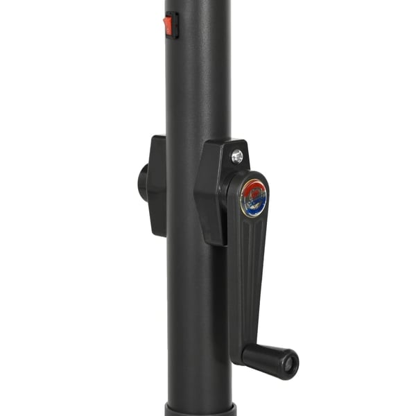 vidaXL Parasoll med LED-lys sand 200x211 cm aluminium