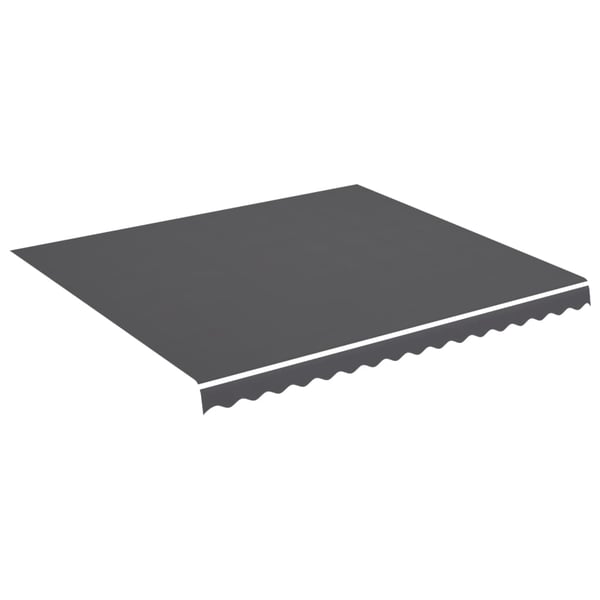 vidaXL Erstatningsduk for markise antrasitt 4x3,5 m