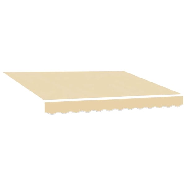 vidaXL udskiftningsdug til markise 400x350 cm polyester cremefarvet