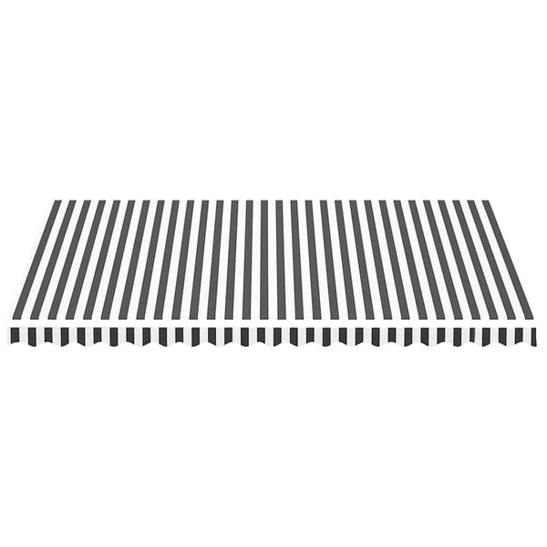 vidaXL Erstatningsduk for markise antrasitt og hvit 450x300 cm polyester