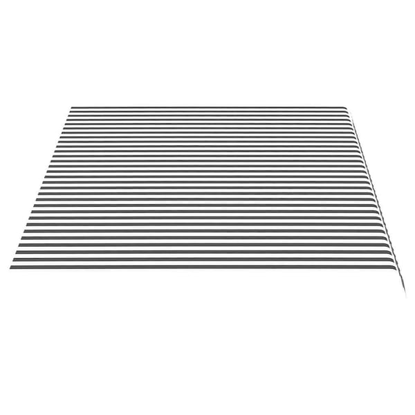 vidaXL Erstatningsduk for markise antrasitt og hvit 450x300 cm polyester