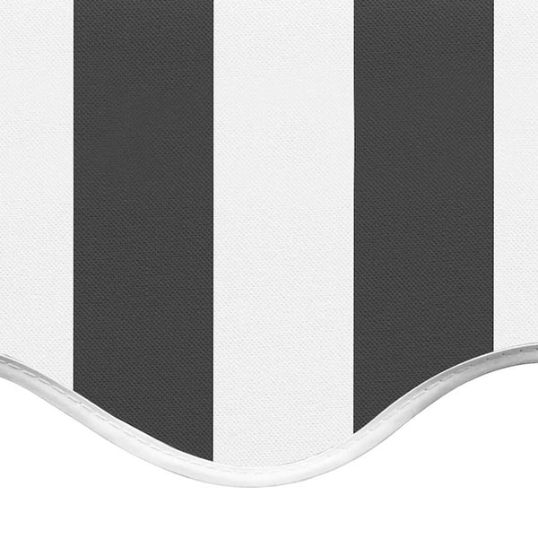 vidaXL Erstatningsduk for markise antrasitt og hvit 450x300 cm polyester